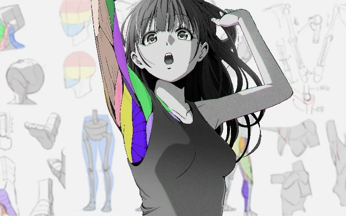 どんな角度からでも描けるようになる人物画練習ドリル