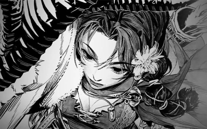 線と面で奥行きを表現する究極のモノクロイラスト